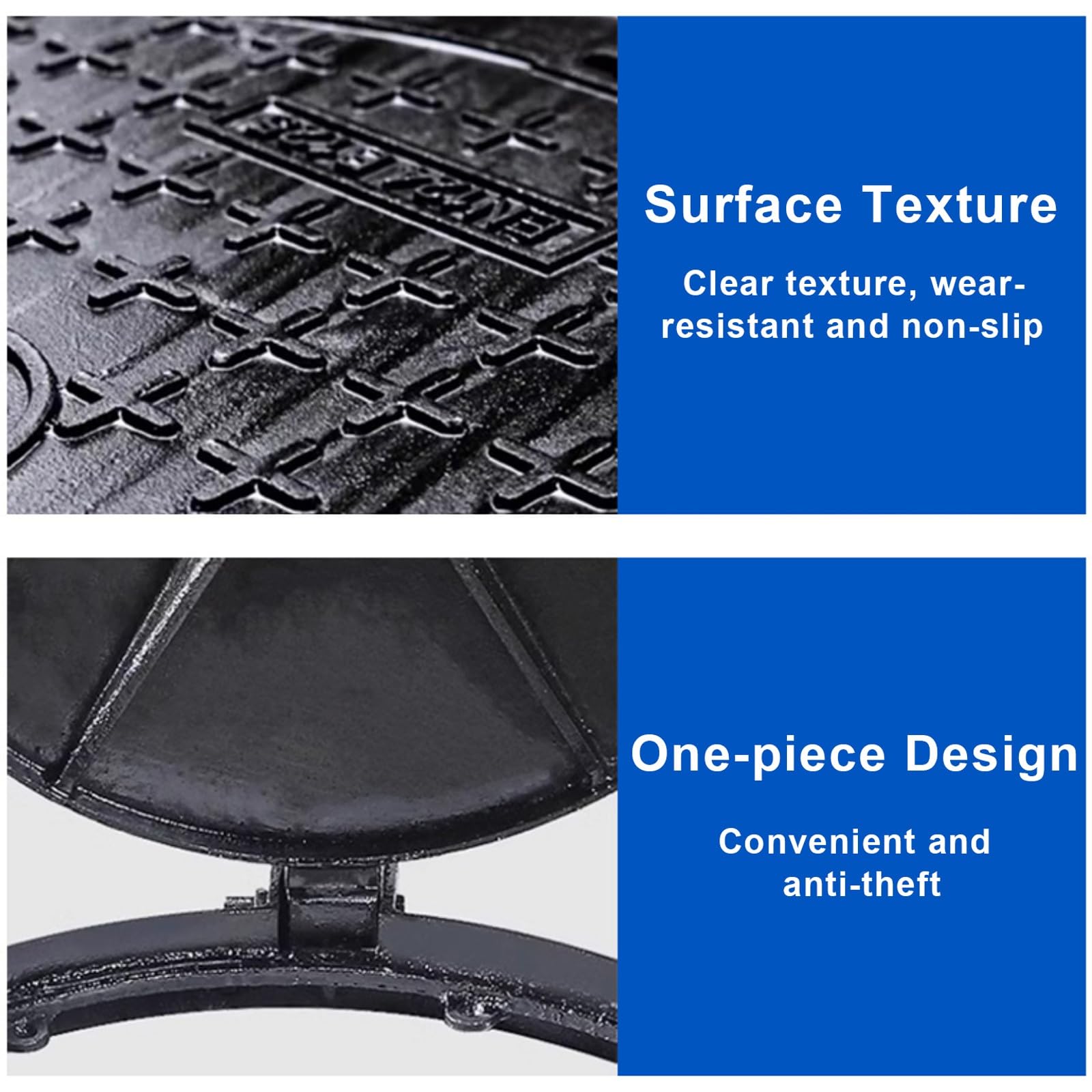 Cast Iron Manhole Cover And Frame 28”, Round Sewage Basin Cover